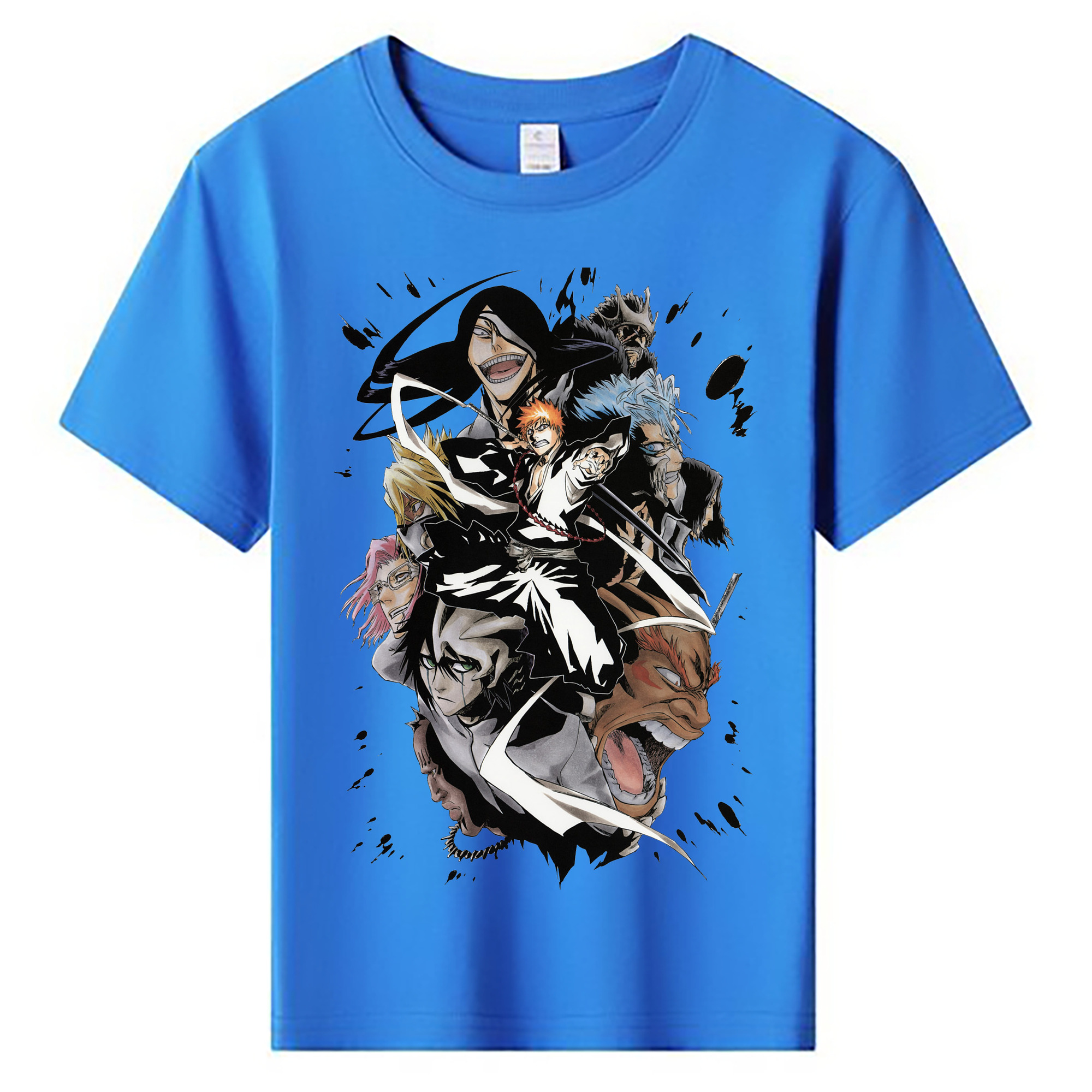 （画像用） ブリーチ 黒崎一護（くろさき いちご）BLEACH Kurosaki Ichigo 綿100％キッズTシャツ（フロントプリント）